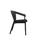 Chaise dextrieur aluminium et fibres tresses anthracite BHUTAN