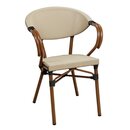 Chaise dextrieur empilable sable GANU