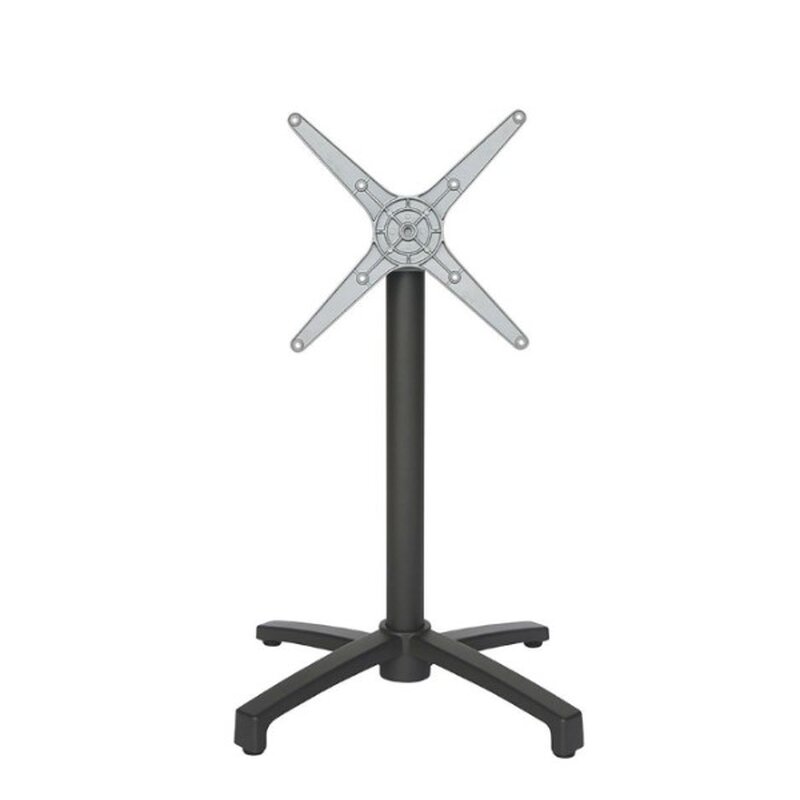 Pied de table rabattable aluminium NONA anthracite (haut. 72 cm)