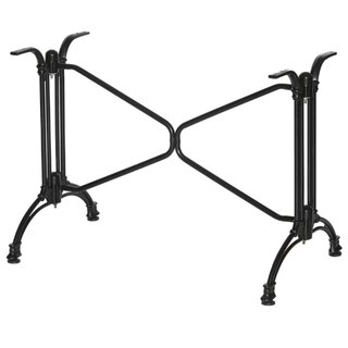Pied de table fonte et aluminium SYLT-DOUBLE noir (haut....