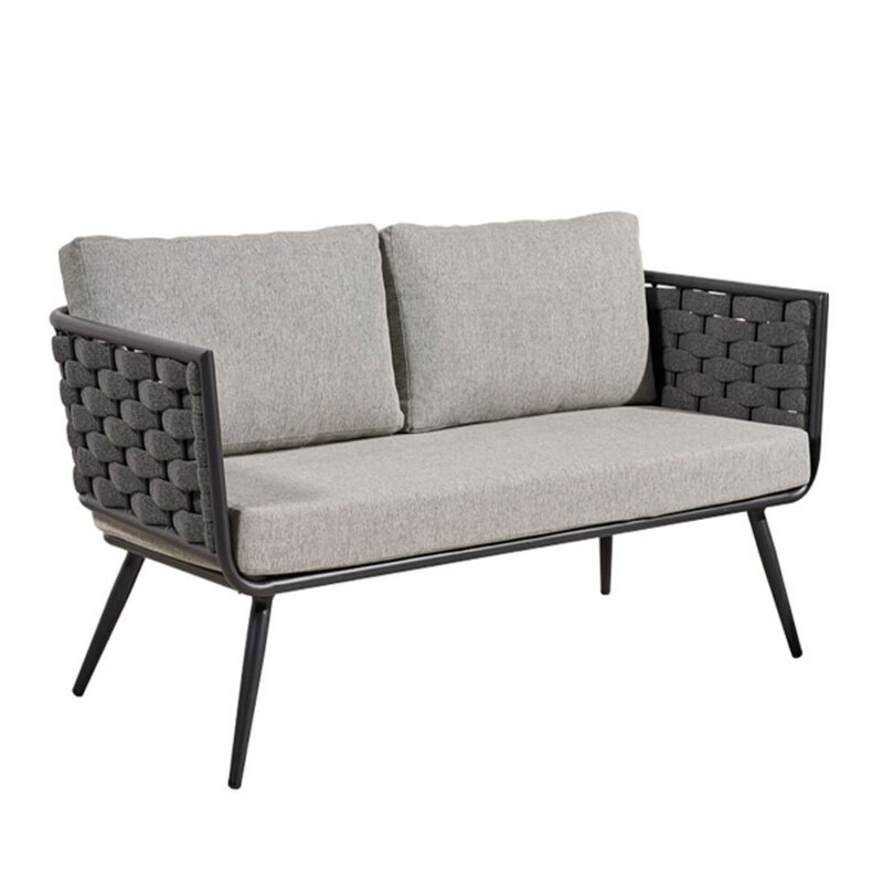Canap lounge extrieur gris taupe ROMINOTA