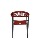 Chaise dextrieur aluminium et corde tresse SPIDRO X RED