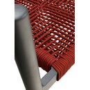 Chaise dextrieur aluminium et corde tresse SPIDRO X RED