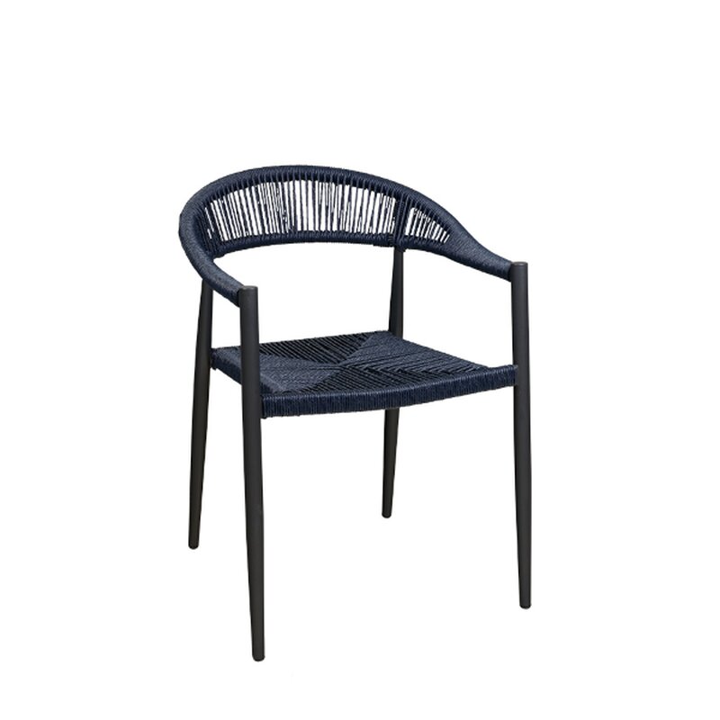 Chaise dextrieur aluminium et corde tresse SPIDRO X BLUE