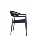 Chaise dextrieur aluminium et corde tresse SPIDRO X BLUE