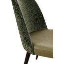 Chaise opra en bois rembourre SONA Blanc Simili-cuir