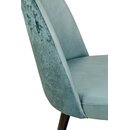 Chaise op�ra en bois rembourr�e SONA Blanc Simili-cuir antique