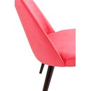 Chaise op�ra en bois rembourr�e SONA H�tre naturel Simili-cuir antique