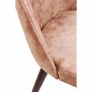 Chaise op�ra en bois rembourr�e SONA Noyer clair Simili-cuir antique