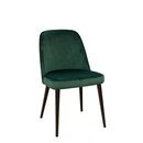 Chaise op�ra en bois rembourr�e SONA Weng� (Noyer fonc�) Simili-cuir antique