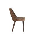 Chaise op�ra en bois rembourr�e SONA-200 Blanc Simili-cuir antique