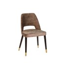 Chaise op�ra en bois rembourr�e SONA-200 Noyer clair Tissus