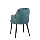 Chaise opra en bois rembourre SONA A Blanc Simili-cuir