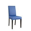Chaise en bois rembourre BIATAN Htre fonc Simili-cuir