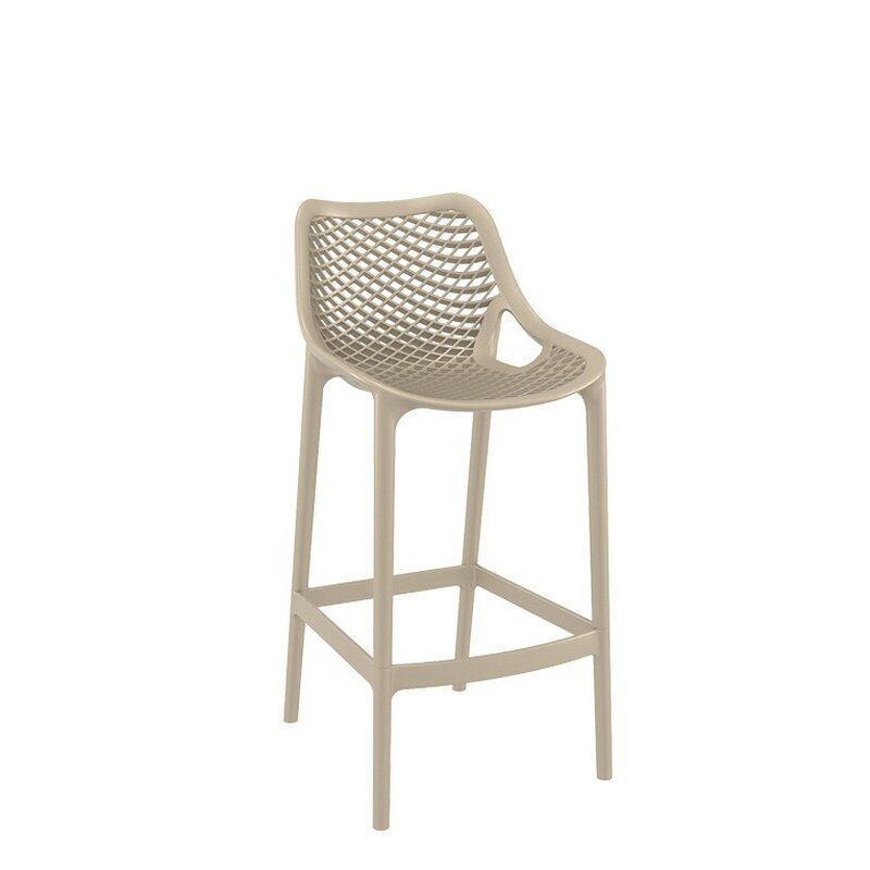 Chaise de bar en plastique avec assise Noir Modle AIR-BAR