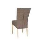 Chaise en bois rembourr�e JINIDIS Noyer am�ricain Simili-cuir antique