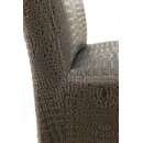 Chaise en bois rembourr�e JINIDIS Noyer am�ricain Simili-cuir antique