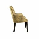 Chaise en bois rembourrée CLASINO A Noyer clair Simili-cuir antique