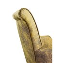 Chaise en bois rembourrée CLASINO A Wengé (Noyer foncé) Tissus
