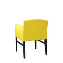 Chaise en bois rembourre avec accoudoirs LEBOR A Htre naturel Cuir vritable
