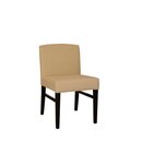 Chaise en bois rembourr�e LEBOR Noyer am�ricain Cuir v�ritable