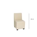 Banquette composable largeur 50cm SINTO Noyer clair Simili cuir