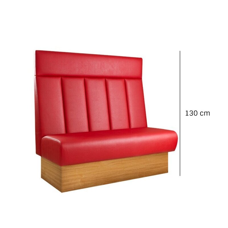 Banquette modulable Q-103-K-S au mtre linaire   Noyer clair Simili-cuir