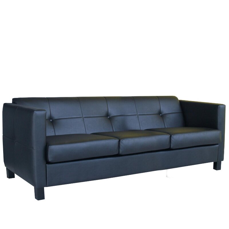 Canap 3 places STEP Weng (Noyer fonc) Tissus