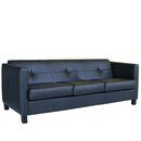 Canap 3 places STEP Weng (Noyer fonc) Tissus