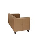 Canap 3 places STEP Weng (Noyer fonc) Tissus