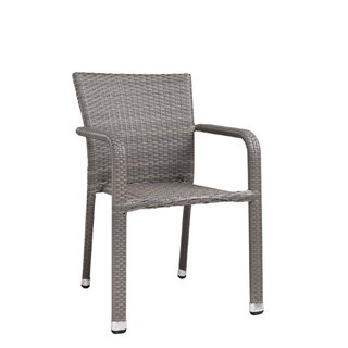 Chaise dextrieur rsine tresse BASATO taupe