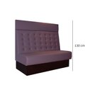 Banquette modulable Q-105-K-S au m�tre lin�aire Noyer clair Simili-cuir
