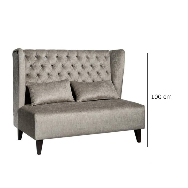 Banquette baroque modulable largeur sur-mesure STILA-H1