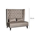 Banquette baroque modulable largeur sur-mesure STILA-H2