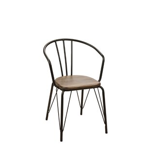 Chaise en mtal et bois style industriel rtro TREXOR A