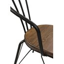 Chaise en métal et bois style industriel rétro TREXOR A