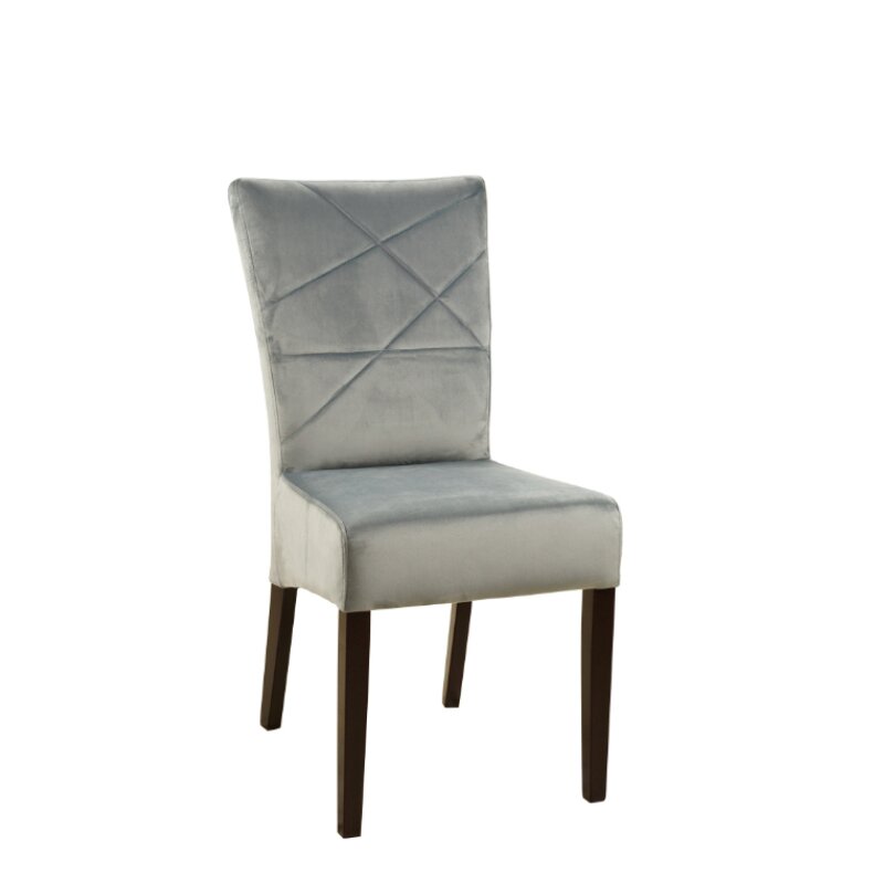 Chaise en bois rembourrée JINIDIS-CHAOS Blanc Simili-cuir