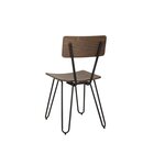 Chaise en mtal et bois style industriel rtro SUMAR