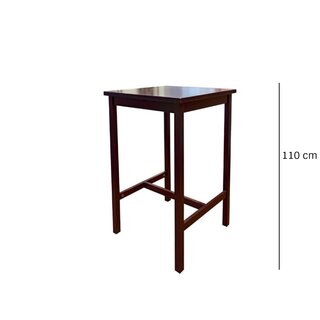 Table haute en bois EGON H carre