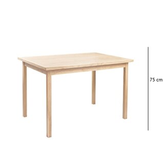 Table chne massif EGON C rectangulaire