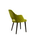 Chaise opra en bois rembourre CAZZU-200 A Noyer clair Tissus