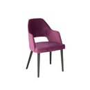 Chaise opra en bois rembourre CAZZU-200 A Noyer clair Tissus
