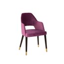 Chaise opra en bois rembourre CAZZU-200 A Noyer clair Tissus