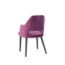 Chaise opra en bois rembourre CAZZU-200 A Noyer clair Tissus