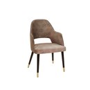 Chaise opra en bois rembourre CAZZU-200 A Noyer clair Tissus