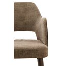 Chaise opra en bois rembourre CAZZU-200 A Noyer clair Tissus