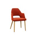 Chaise opra en bois rembourre CAZZU-200 A Noyer clair Tissus