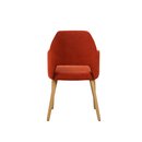 Chaise opra en bois rembourre CAZZU-200 A Noyer clair Tissus