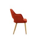 Chaise opra en bois rembourre CAZZU-200 A Noyer clair Tissus