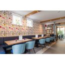 Chaise opra en bois rembourre CAZZUO A Noir Simili-cuir